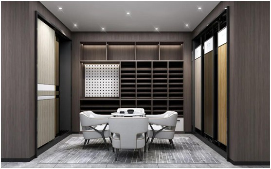 華洲木業:中山戰略合作商232㎡展廳空間展示設計案例 華洲木業:中山戰略合作商232㎡展廳空間展示設計案例